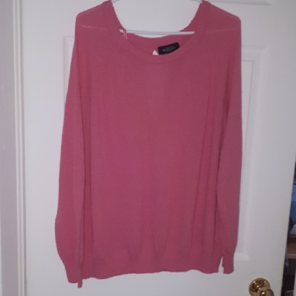 😊special 5 For $25 Michel Studio Pink Scoop Neck Sweater